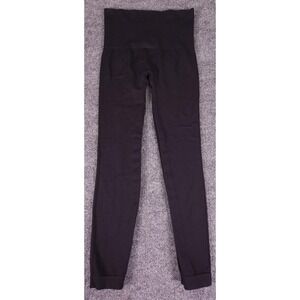 Spanx Leggings Womens Small Black High Waisted Seamless Shaping Compression